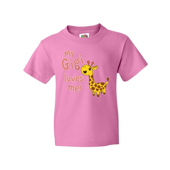 Inktastic My Gigi Loves me- cute giraffe Youth T-Shirt