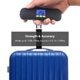 thumbnail image 2 of Báscula Portátil con Pantalla LCD Digital, 110 Lb/40 Kg, Electrónica, para Colgar Maletas, para Viajes, Pesa Bolsas de Equipaje, 2 of 5