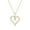 Yellow Gold Vermeil Plated Silver, variant on Diamond Heart Pendant Necklace for Women 1/10 Ct Natural Diamonds in 925 Sterling Silver