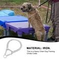 thumbnail image 2 of Dog Choke Collar P Chock Walking Chain Necklace Necklaces Large Training for Dogs Pet, 2 of 9