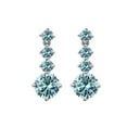 thumbnail image 5 of S925 Sterling Silver Earrings Women's Mosan Diamond Earrings High-End Tassel Four-Claw 1 Carat Earrings Moissanite Earrings, 5 of 5