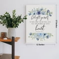 thumbnail image 4 of Bible Verse Delight Yourself in the Lord Canvas Poster Psalm 37: 4 Framed Scripture Print Painting for Christian Home Office Wall Art Decoration 11.5 x 15 inch, 4 of 5