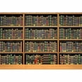 thumbnail image 4 of IDEA4WALL 6pcs Bookshelf Pattern Peel and Stick Wallpaper Removable Wall Murals Large Wall Stickers for Home Decoration, 100"x24", 4 of 5