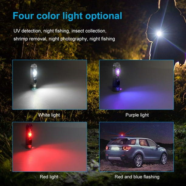 Mini Linterna LED S11 ANGGREK Linterna Pequeña y Potente Con llavero Recargable por USB