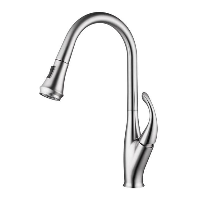 Vanity Art F80075 Pull Out Kitchen Faucet, Chrome - 18.5 x 9.7 x 2.4 in.