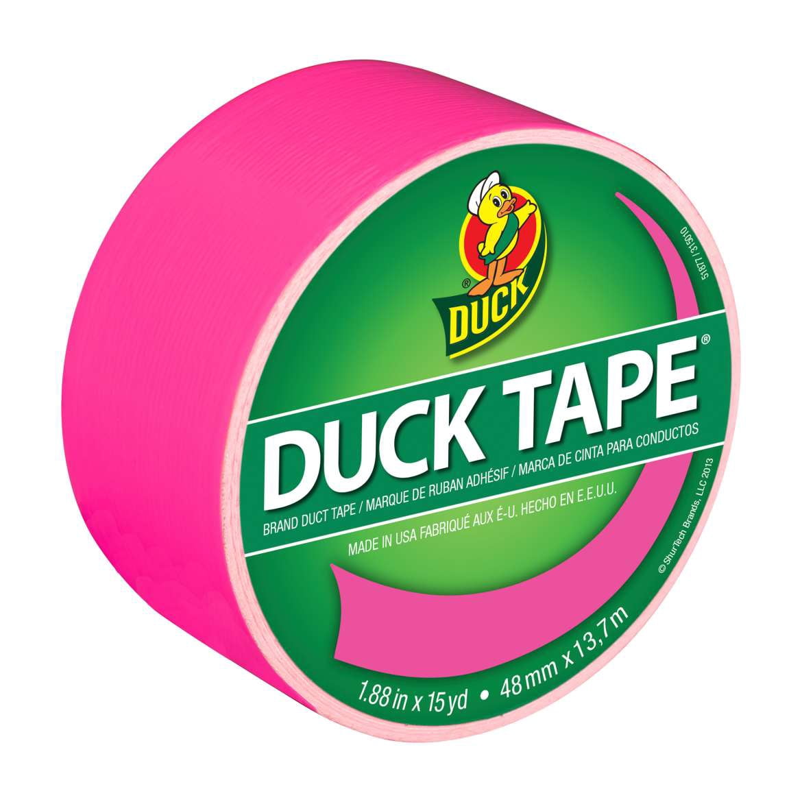 Duck Brand Color Duct Tape Bright Colors Combo 6-Pack, Blue, Orange, Pink, Green, Purple and Yellow, 105 Yards Total