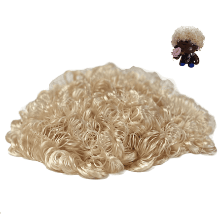 Linpeng Crafts, Curly, Making Supplies, Clown 2oz, Gold Blonde Doll Hair