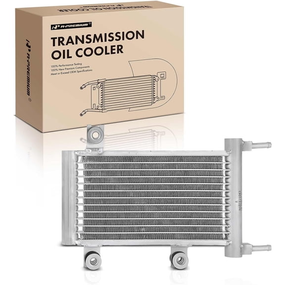 A-Premium Automatic Transmission Oil Cooler Compatible with Nissan Rogue 2008-2013, Rogue Select 2014-2015 2.5L, Replace# 21606JM01A