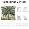 thumbnail image 6 of HENGT  2pcs Vintage Palm Tree Stamp Printing Cushion Cover Throw Pillow Case Sofa Decor(PL113TR), 6 of 6