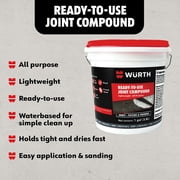 Würth Ready-to-Use Lightweight Joint Compound, 1 gal, Gypsum, Pre-Mixed