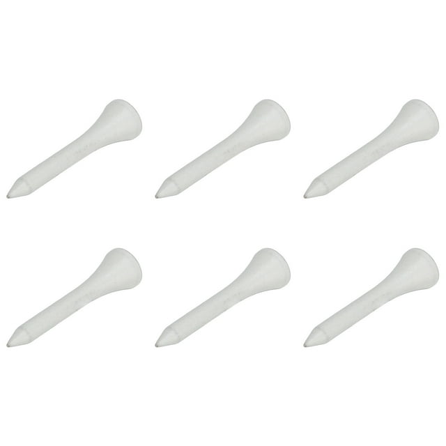 50 Pcs Tee-Shirt à Balles, Kit de Base en Bois Blanc pour Sports Extérieurs
