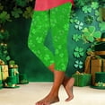 thumbnail image 1 of TaTaai Women High Waist St. Patrick's Day Random Print Capri Yoga Pants Skinny Fit Stretchy Non See-through Machine Washable Versatile Holiday Office Sports Leggings Gift, 1 of 5