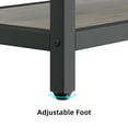 thumbnail image 5 of ChaoLink Coat Rack Shoe Bench Industrial Hall Tree Storage Bench for Entryway Wood Look Accent Large Shoe Rack Bench with Storage Shelf Hanging Bar,8 Hooks Grey 39.9inx15.7inx72inGray, 5 of 8