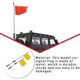 thumbnail image 4 of Drapeaux de Signalisation pour Voitures Miniatures avec Poteau, Modification DIY et Pièces Non Remplaçables, Accessoire Automobile de Remplacement pour WPL Jaune 2 Pcs/ensemble, 4 of 8