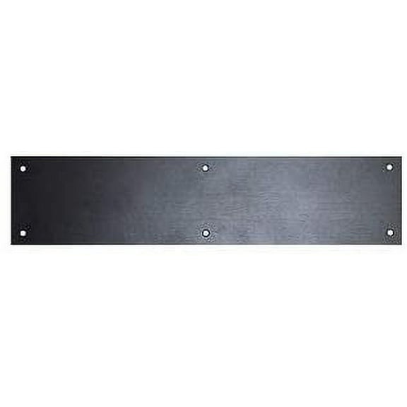 Don-Jo Black Metal Door Kick Plate 8"x34" - Commercial Grade - Interior/Exterior