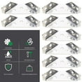 thumbnail image 6 of 20Pcs Stainless Steel Corner Brackets Invisible Shelf Brackets Support for Cupboard Cabinet Chair Furniture Fixing, 6 of 18