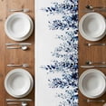 thumbnail image 4 of Table Runner 72 Inches Long for Kitchen Dining, Blue Eucalyptus Dresser Scarf Farmhouse, Dining Table Decorations for Wedding/Parties, Weeping Botanical Leaf Watercolor 16 x 72 In, 4 of 8