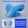 thumbnail image 4 of Neck Shoulder Stretcher Relaxer Cervical Chiropractic Traction Device Pillow For Side Back Stomach Sleeper Remedial Pillows, 4 of 9