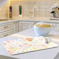 thumbnail image 6 of Yayeee Dish Drying Mat for Kitchen Counter 18"x24" Microfiber Absorbent Pad, Watercolor Flowers Pattern, 6 of 7