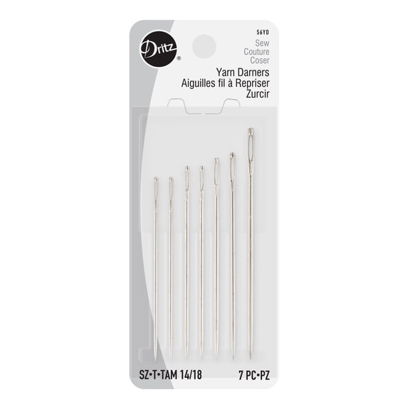 Dritz Yarn Darners Hand Needles, 7 Piece