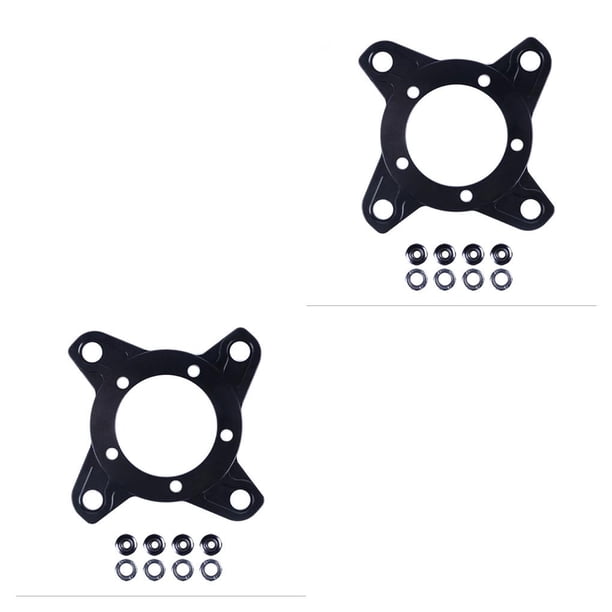 Eigraketly Adaptador profesional de adaptador de bielas de Motor de bicicleta eléctrica de aleación de aluminio 4 orificios 104BCD 2piezas Eigraketly CBP315976