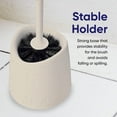 thumbnail image 3 of Toilet Brush and Holder Eco-Friendly, Toilet Bowl Cleaner Brush with Scrubbing Wand, Brush and Storage Caddy for Easy Bathroom Cleaning, 3 of 5