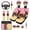 Ice Cream, variant on Pzuqiu 14 Pcs Front Rear Car Seat Cover Steering Wheel Seat Belt Headrest Coasters Center Console Pad Keychain Automotive Seat Cover Accessories Decor Gift for Women Boho Flower Hummingbird