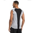 thumbnail image 3 of EGNMCR Tank Tops Men Sleeveless Men's Vest Stitching Contrast Color Loose Basic Sports T-shirt, 3 of 8