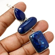 Sodalite Gemstone Handmade Ethnic Anniversary Gift Pendant Jewelry 3.3" SA 9891