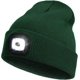 thumbnail image 1 of Gorro de punto con luz LED, color esmeralda, recargable por USB, con 4 luces LED, para la cabeza, para invierno, para hombre y mujer, regalo para papá y él, 1 of 5