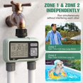 thumbnail image 5 of Temporizador de aspersor, temporizador de agua programable con retardo de lluvia/manual/bloqueo para niños, sistema de riego automático, temporizador de manguera para grifo de jardín, exteri, 5 of 5