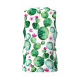 thumbnail image 2 of Rocae Cactus Plants for Men's Basketball Jersey Lightweight and Breathable Athletic Tank Top,Quick-Drying Sports Jersey 3X-Large, 2 of 9