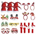 thumbnail image 2 of 1 Set Attractive Glasses Decoration Add Atmospheres PVC Santa Claus Portable Glasses Photo Prop for Festival, 2 of 8