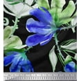 thumbnail image 1 of Soimoi Cotton Voile Fabric Flower Watercolor Print Sewing Fabric Yard 42 Inch Wide, 1 of 3