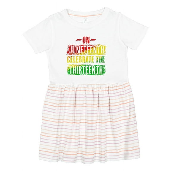 Inktastic On Juneteenth Celebrate the Thirteenth Girls Toddler Dress