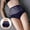 Dark Blue, variant on dazeni Women's Briefs Underwear Sheer Mesh Lace High Waisted Panty Seamless Soft Stretch Tummy Control Briefs Full Coverage Ladies Panties Large