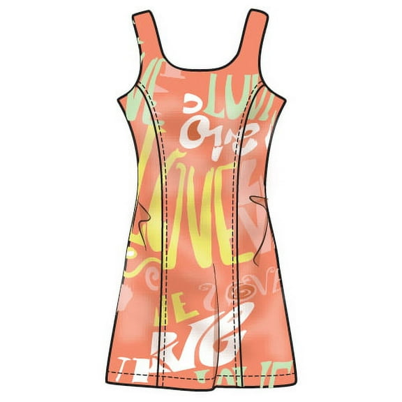 All-over print dress