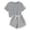 Gray, variant on Toddler Girl Clothes Summer 2 Piece Outfits Cute Short Sleeves Checkered Tops Shorts Girls Clothing Set 3Y 4Y 5Y(Gray,7-8 Years)