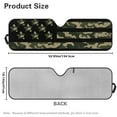 thumbnail image 3 of Psesaysky Windshield Sun Shade, American Flag Camo Sunshade Compatible with Car Off-road Vehicle Foldable Windshield Sun Visor Blocks UV Rays 52.95x16.14 inch, 3 of 7