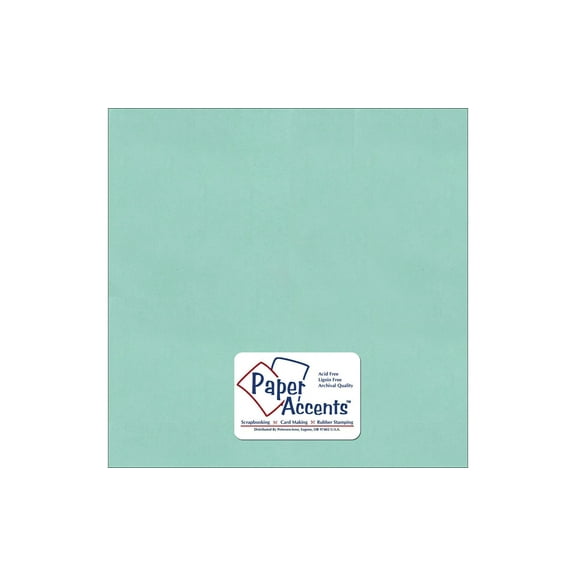 Paper Accents Paper Pearlized 12"x 12" 25pc 80lb Frosted Teal