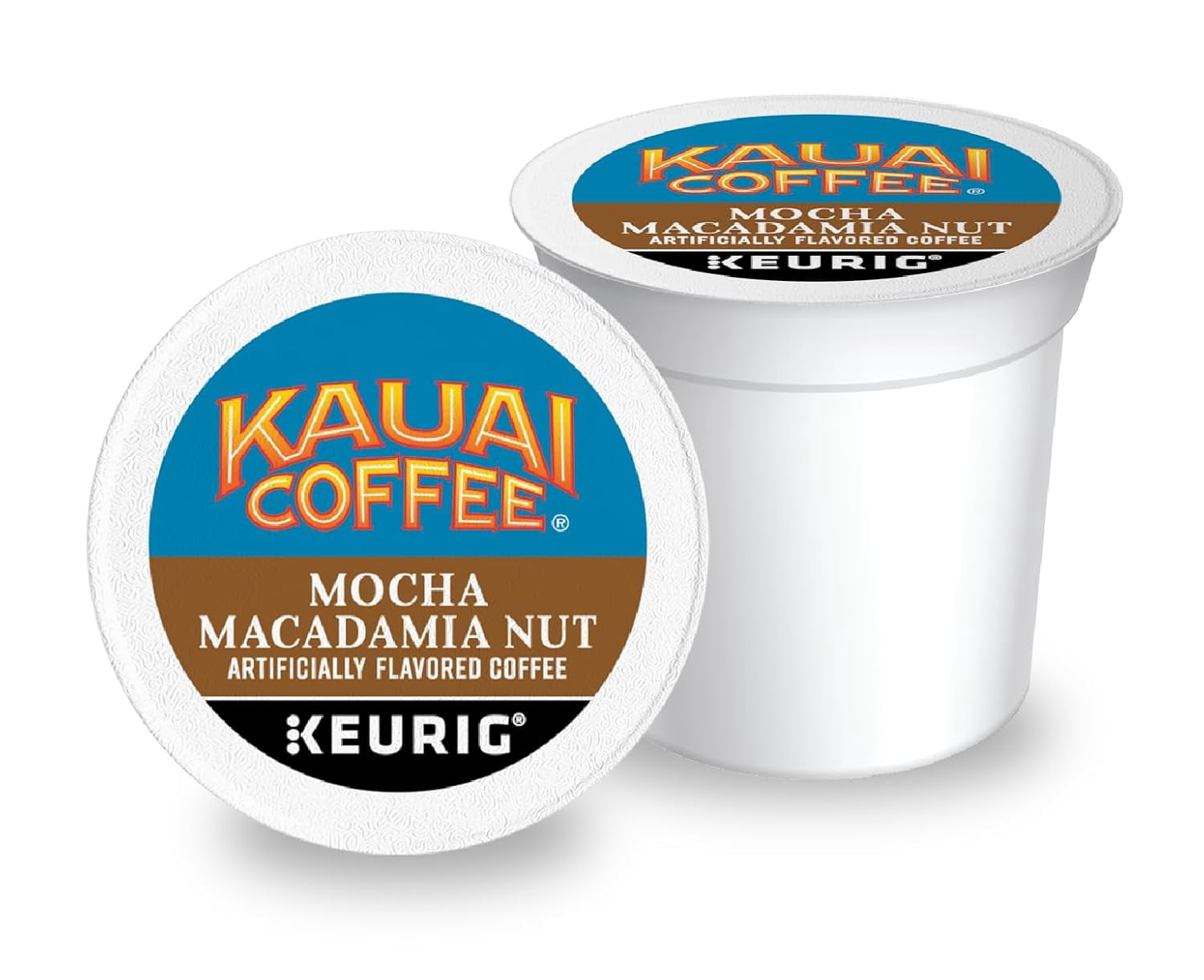 Kauai Coffee K-Cup Pods for Keurig Brewers ? Arabica Coffee, 10% Hawaiian ? Medium Roast, Savory and Chocolatey Aroma ? Mocha Macadamia Nut, 1 Pack of 48 Single Serve K-Cups