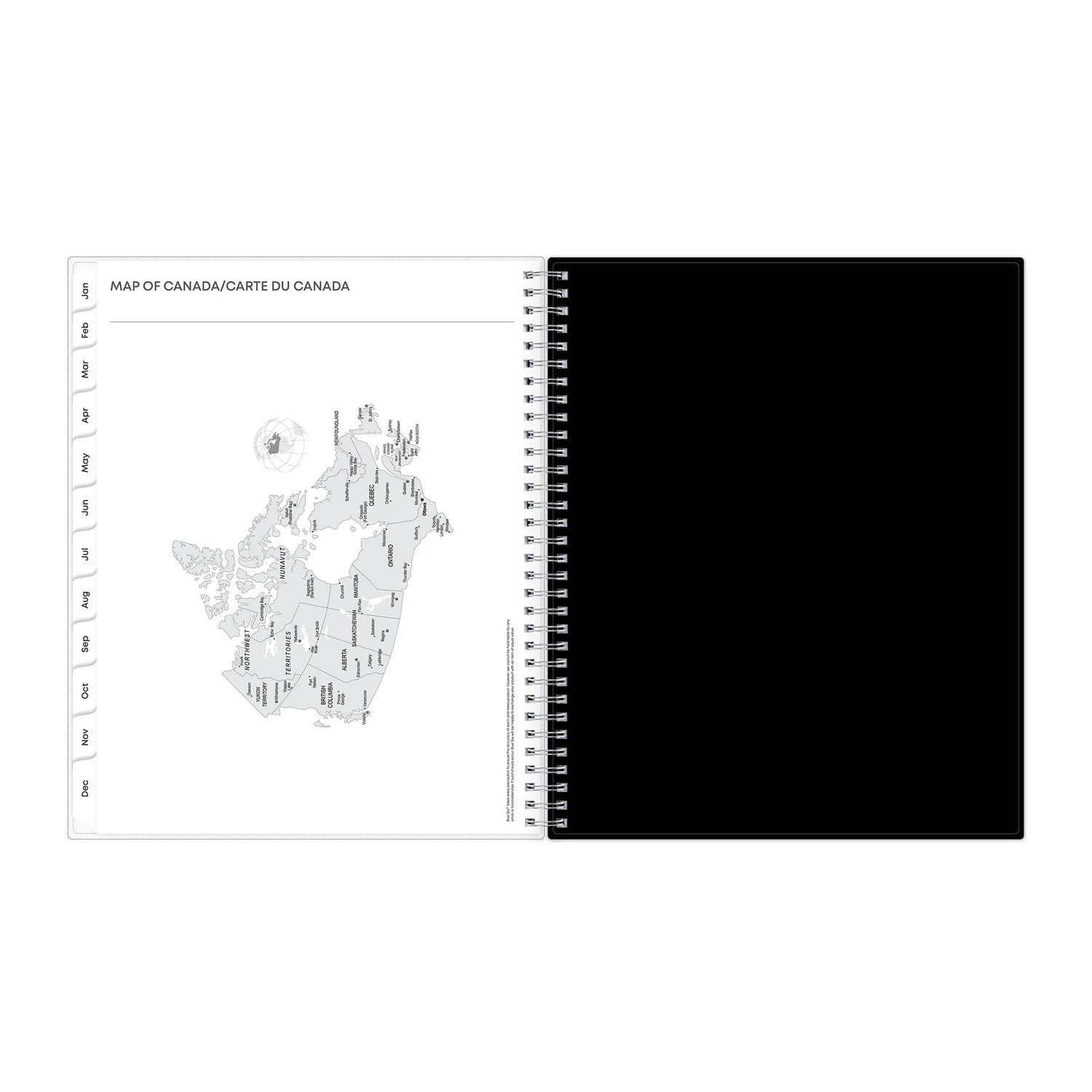 2025 Weekly Monthly Planner, 8.5 x 11, Blue Sky, Analeis, 8.5x11 Weekly/Monthly Planner