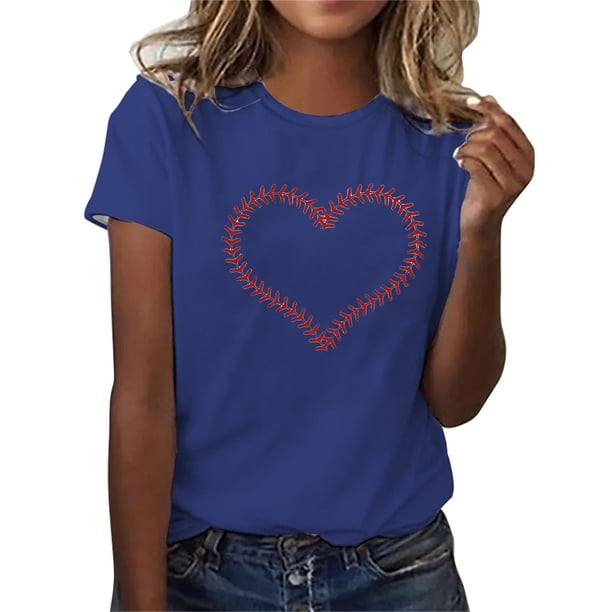Blusas de Manga Corta para Mujeres Cuello Redondo Sencillo Casual Ajuste Regular, Top de Algodón de Imitación de Moda para el Hogar Y Diario