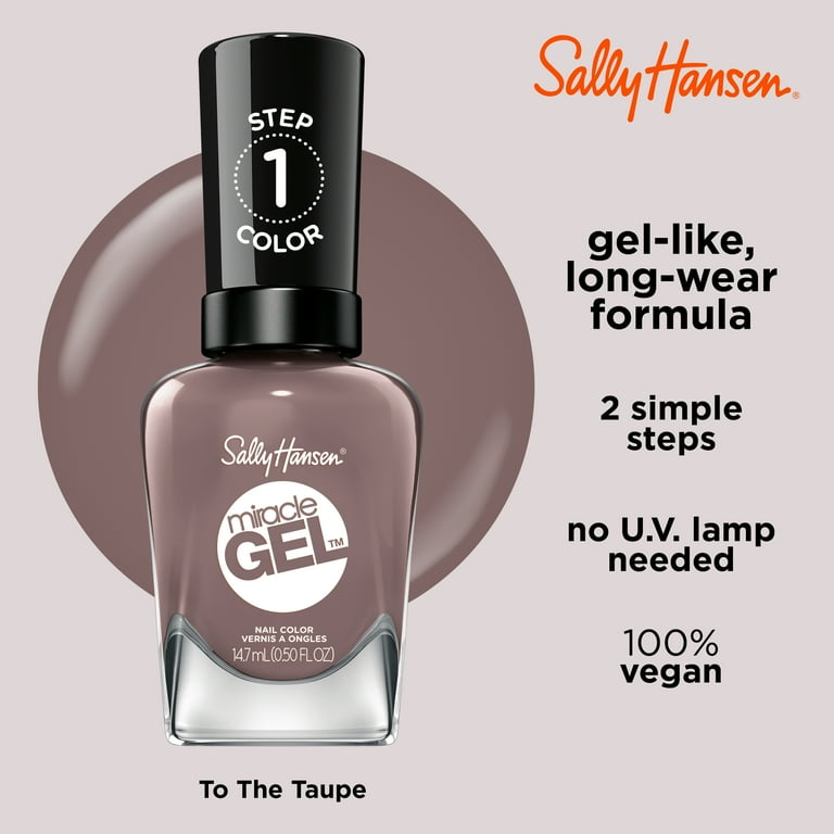Sally Hansen, Miracle Gel Nail Polish, 0.5 fl oz, to the Taupe