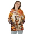 thumbnail image 4 of Happy Thanksgiving German Shepherd Give Thanks Fall Beanie Scarf Welcome All Over Print 3D Hoodie Unisex Merch Hoodies Alsatian Dog Lover Gifts - 00020, 4 of 6