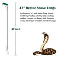 thumbnail image 2 of IC ICLOVER Snake Tongs and Hook Set, 47 Inch Professional Snake Catcher Extra Heavy Duty Reptile Grabber Tongs, 57 Inch Collapsible Snake Hook Stick, Wide Jaw Handling Tool - Stainless Steel, 2 of 11