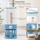 thumbnail image 2 of Lenwi Dispensador De Arroz De 25 Libras Contenedores Grandes De Almacenamiento De Alimentos Secos Para Cereales Con Taza Medidora Hogar Sin Bpa Para Organización De Despensa De Cocina-Azul, 2 of 7