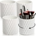 thumbnail image 1 of czcpp-4 Pack Makeup Brush Holder, 360° Rotating Makeup Brush Organizer, 5 Slot Plastic Spinning Pencil Storage Cup, Vanity Cosmetic Display Container, Bathroom Desk Beauty Tool for Lipsticks, Comb, 1 of 4