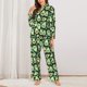 thumbnail image 2 of Fotbe Avocado Heart Conjunto de Pijama de Manga Larga para Mujer con Estampado, Ropa de Dormir de 2 Piezas, Conjunto de Casa Suave y Cómodo con Bolsillos-Small, 2 of 7