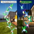 thumbnail image 5 of Rirool Color Changing LED Solar Hummingbird Wind Chime - Waterproof, Six Hummingbirds for Home, Party, Night Garden Decoration, 5 of 8